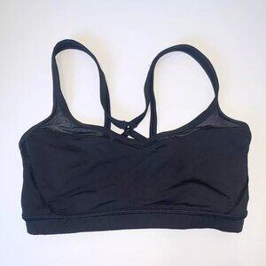 LULULEMON BLACK SPORTS BRA SIZE 4